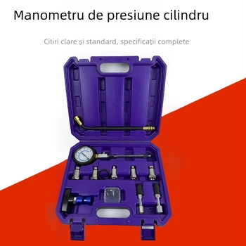 Manometru de presiune în cilindru pentru reparații auto – Unelte de diagnoză pentru mașini și motociclete, Manometru pentru cilindrul motorului pe benzină, tester de presiune a aerului