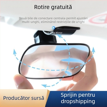 Oglindă retrovizoare auto cu lentilă curvată, unghi larg, potrivire universală, oglindă de observare a bebelușului