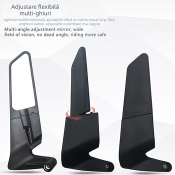 Oglindă retrovizoare universală pentru motocicletă, pentru motociclete și vehicule electrice, Carcasă din aluminiu turnat, Material aluminiu + plastic, Model Jsc-m-302, Montaj față și spate