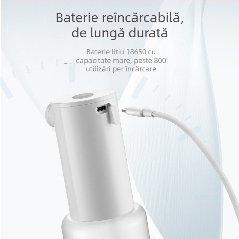 Distribuitor automat de săpun spumant, ABS, 280 g, acționare prin apăsare, brand Aojiele