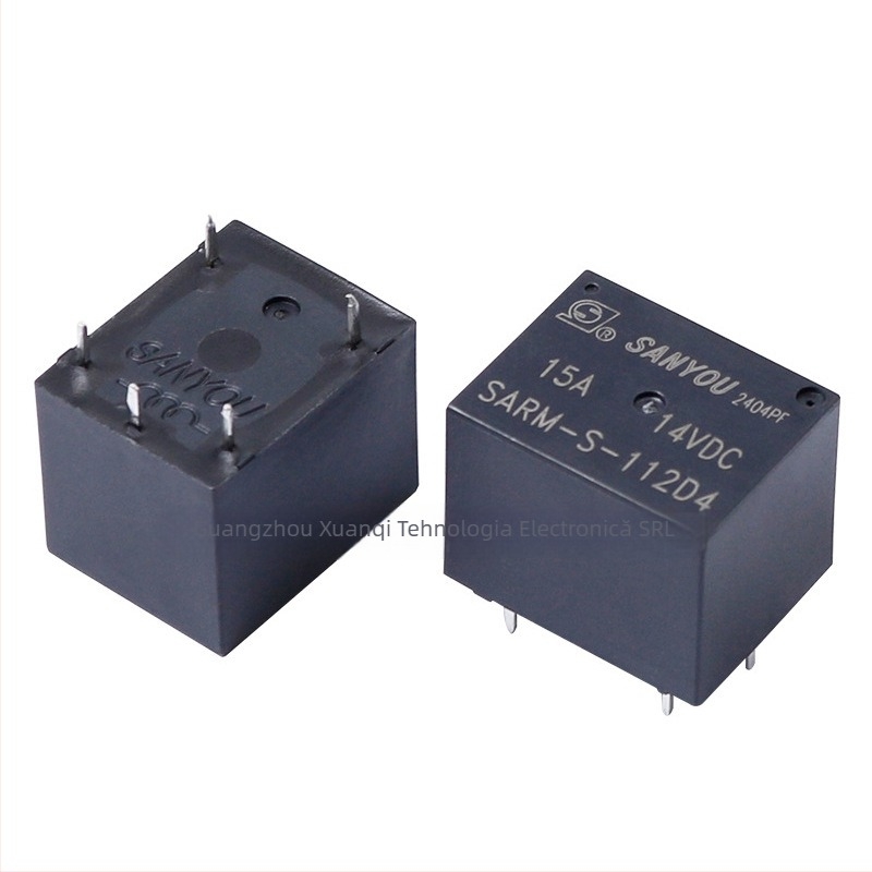 Relé SARM-S cu bobină dublă 5V/12V, SPDT, 15A, 14VDC, 5 pini