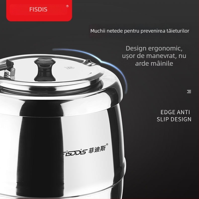 Oală electrică de încălzit supă pentru bufet, izolată, capacitate 10L, pentru bucătăriile hoteliere