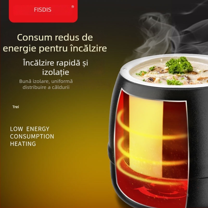 Oală electrică de încălzit supă pentru bufet, izolată, capacitate 10L, pentru bucătăriile hoteliere