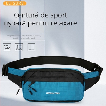 Geantă de talie pentru bărbați – pânză Oxford, căptuială din poliester, stil de călătorie relaxat