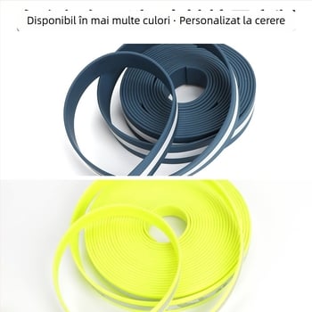 Bandă textilă pentru lesă și zgardă de câine, acoperire PVC luminoasă; impermeabilă și bandă reflectorizantă