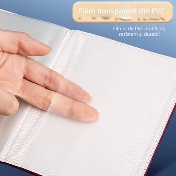 Copertă pentru carnetul de înregistrare a gospodăriei, husă transparent PVC, Unisex, Iarna 2025, Stil urban