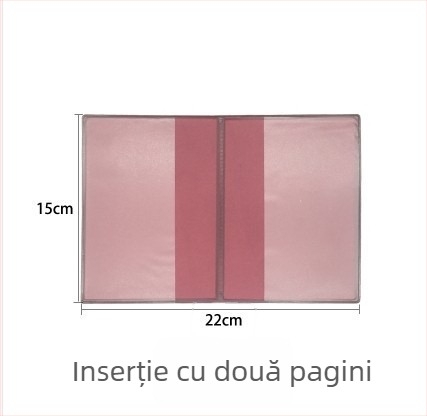 Copertă pentru carnetul de înregistrare a gospodăriei, husă transparent PVC, Unisex, Iarna 2025, Stil urban