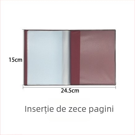 Copertă pentru carnetul de înregistrare a gospodăriei, husă transparent PVC, Unisex, Iarna 2025, Stil urban