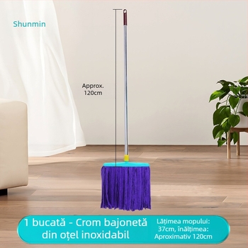 Shunmin mop podea cu tijă din fier și oțel inoxidabil, capacitate de încărcare peste 10 kg, lansat în 2024