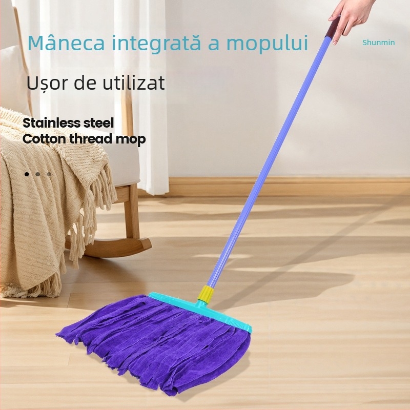 Shunmin mop podea cu tijă din fier și oțel inoxidabil, capacitate de încărcare peste 10 kg, lansat în 2024