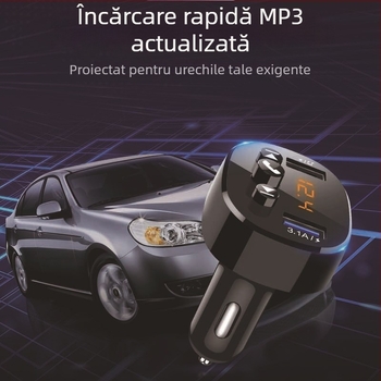 Player MP3 Bluetooth pentru mașină cu receptor FM și USB, Model HC-372, 12V, fără memorie