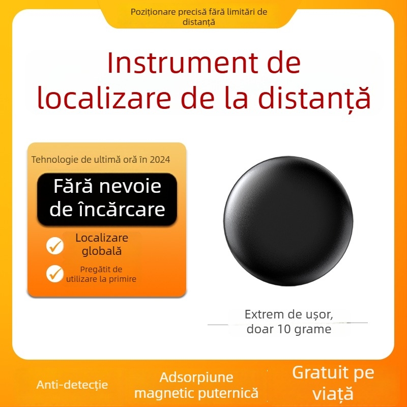 Tracker GPS pentru mașină AK-28 cu precizie de 15 m, antenă Bluetooth, autonomie baterie 1 an, rezistent la apă
