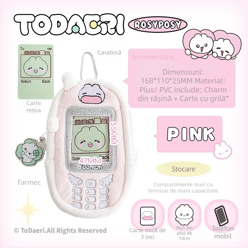 RosyPosy Rabbit Agent Suport pentru carduri cu pandantiv – Mic set de carduri, cadou pentru colegi, prieteni, copii și colegi de clasă