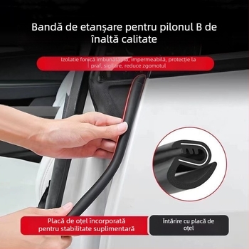 Bandă etanșare pentru coloana B a autovehiculului, cauciuc, impermeabil, rezistent la coroziune, izolație fonică