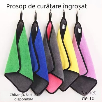 Prosop de curățare din microfibră, fără scame, rezistent la grăsimi, pentru bucătărie și sticlă
