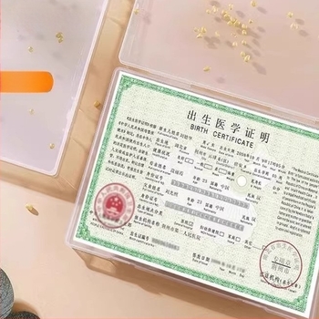 Caseră pentru certificate de naștere cu husă protectoare – Plastic, stil urban minimalist, depozitare la domiciliu, Pengyi