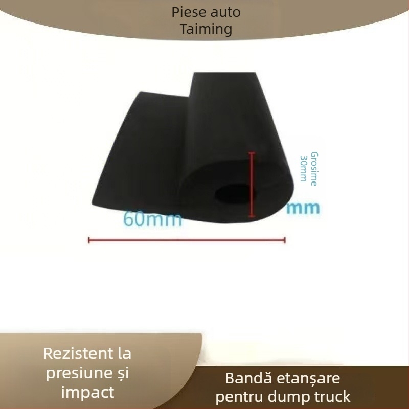 Etanșare auto pentru basculante, tip P, U-formă pentru hayonul din spate, bandă din cauciuc 20 mm