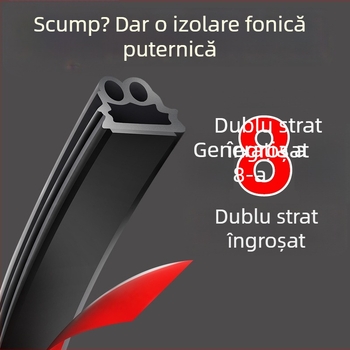 Bandă de etanșare pentru ușa mașinii, izolare fonică și protecție împotriva vântului, strat dublu, reducere praf și zgomot, model no41, potrivire originală de fabrică