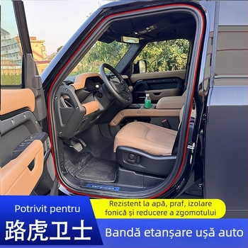 Bandă de etanșare din cauciuc pentru ușile Land Rover Defender, coloană A, protecție împotriva prafului și izolare fonică