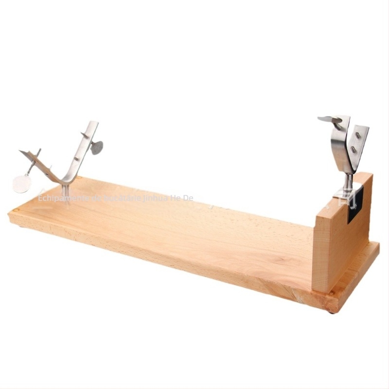 Suport pentru șuncă din lemn fag, suport pentru picior de miel, bază, imprimare logo opțional