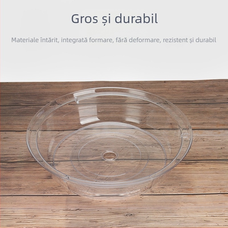 Capac PC pentru alimentație – rotund și oval, transparent, rezistent la căderi, echipament bufet; Material: PC plastic; Brand: Qianghong; Logo tipărit