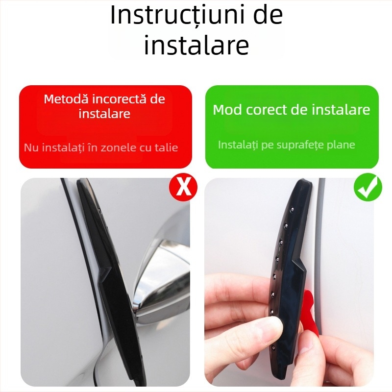 Bandă de protecție a marginii ușii anti-coliziune cu accente cristalice mici — SD-2154, PVC, Shun Wei, compatibilitate generală