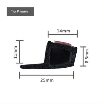 Bandă de etanșare pentru ușă auto cu canal impermeabil, model XC-6009, material cauciuc, grosime 8.5 mm, potrivită pentru uși, compatibilitate generală