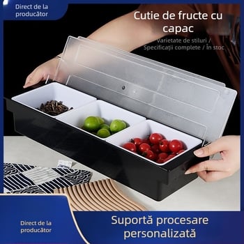 Cutie pentru fructe cu capac pentru bar, pentru cocktailuri și ceai cu lapte, cu compartimente multiple (3–6)
