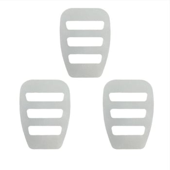 Suport pentru batistă de buzunar pentru costum, alb transparent, design monocrom, material polipropilenă, construcție termoplastică, căptușeală din plastic