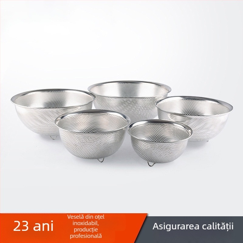 Set de scurgere din oțel inoxidabil 304 pentru bucătărie, cu coș pentru legume și fructe