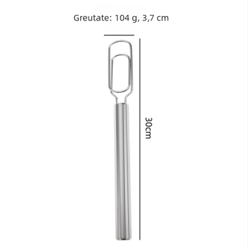 Mixer de aluat din oțel inoxidabil 430 – manual, cu mâner pentru coacere acasă și fermentația aluatului