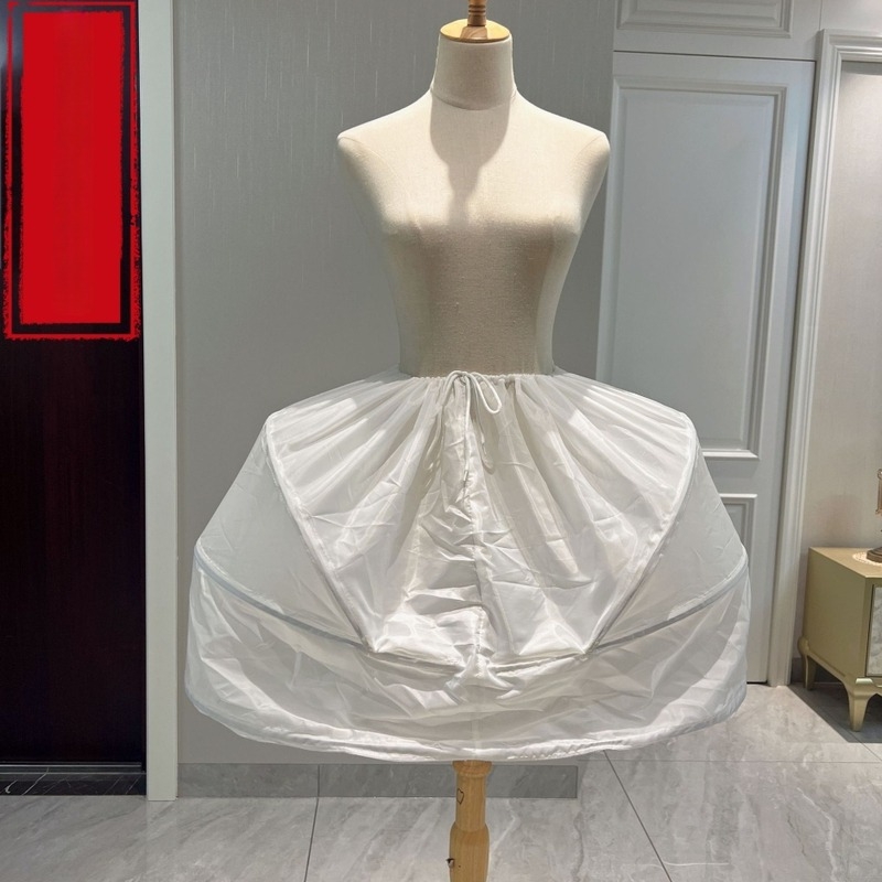 Petticoat Rococo de Curte, trei inele din oțel, fir dublu-strat, Chuan Mu Qi, Adulți