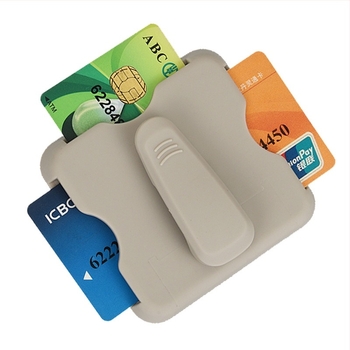 Suport card pentru parasolar auto — clips pentru ochelari, buzunar pentru bilete — ABS