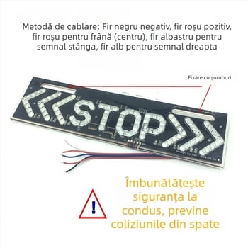 Lumină spate LED pentru motocicletă, 8W, 12V, 5000 lm