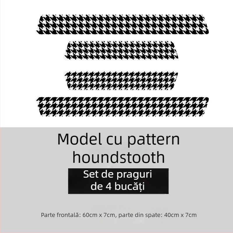 Prag de ușă auto din piele – model Camellia leather, utilizare generală, Bosivpwssy
