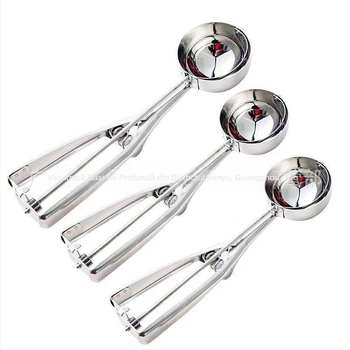 Lingură pentru bile din aliaj de zinc pentru înghețată și fructe, stil modern simplu