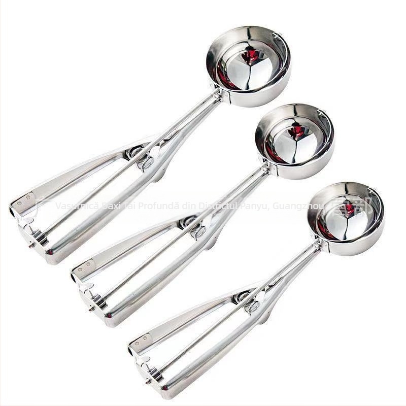 Lingură pentru bile din aliaj de zinc pentru înghețată și fructe, stil modern simplu