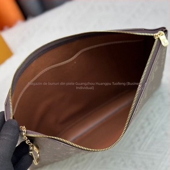 Portofel pentru monede cu fermoar, din piele naturală, unisex, imprimeu cu litere, căptușeală din piele de vită