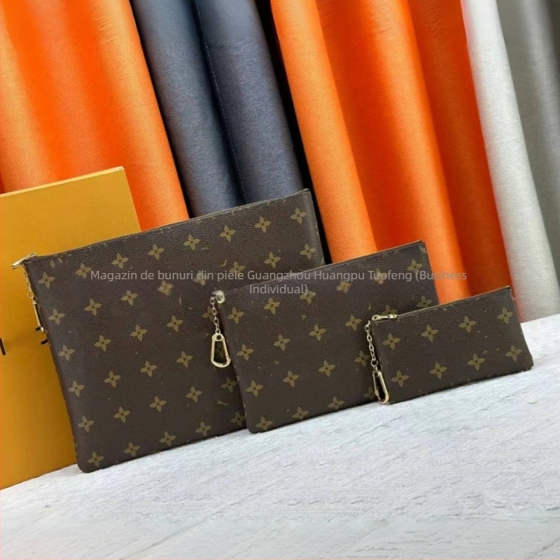 Portofel pentru monede cu fermoar, din piele naturală, unisex, imprimeu cu litere, căptușeală din piele de vită