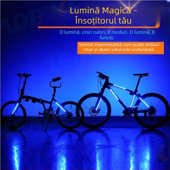 Lampa spate pentru bicicletă, USB încărcabilă, montată pe cadrul pentru biciclete de munte, lumină pentru mersul pe timp de noapte și avertizare