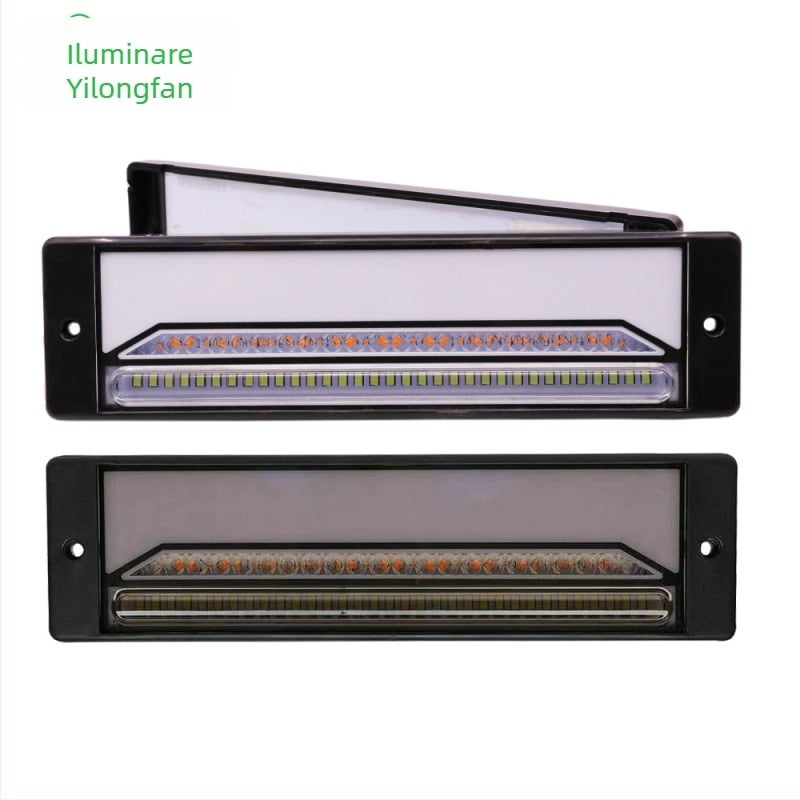 Lumină LED spate pentru vehicule grele — ghid de lumină tricolor, 147 LED, model YLF-008/YLF-009, 2835SMD, 12-30V, 3W