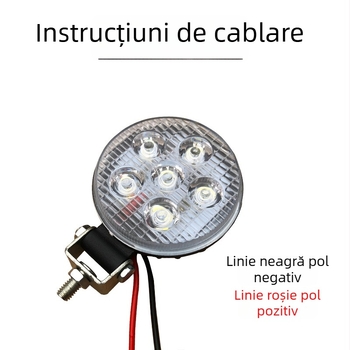 Lumină LED pentru mers înapoi al camionului, lampă rotundă de 3 inchi, iluminare laterală și pentru remorcă