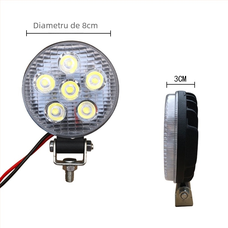 Lumină LED pentru mers înapoi al camionului, lampă rotundă de 3 inchi, iluminare laterală și pentru remorcă