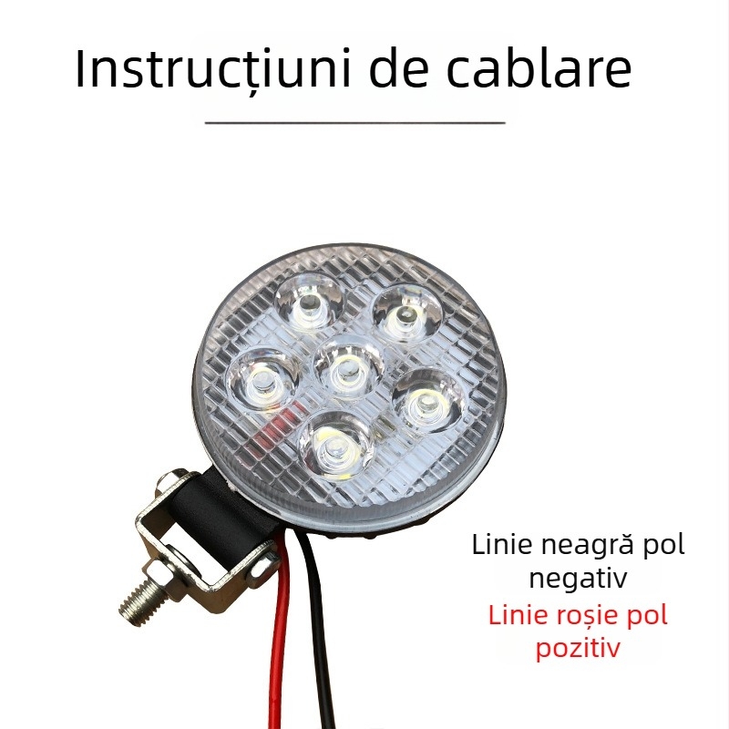 Lumină LED pentru mers înapoi al camionului, lampă rotundă de 3 inchi, iluminare laterală și pentru remorcă