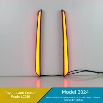Lumini LED pentru piloni Toyota Prado LC250 — 0.5W pe lampă, 12–20V, 3000–8000K, durată >10.000 h