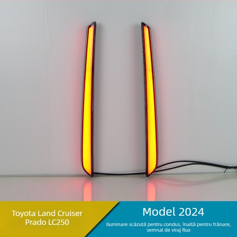 Lumini LED pentru piloni Toyota Prado LC250 — 0.5W pe lampă, 12–20V, 3000–8000K, durată >10.000 h