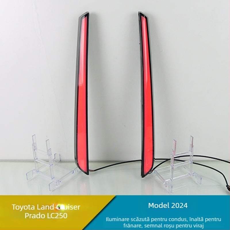 Lumini LED pentru piloni Toyota Prado LC250 — 0.5W pe lampă, 12–20V, 3000–8000K, durată >10.000 h