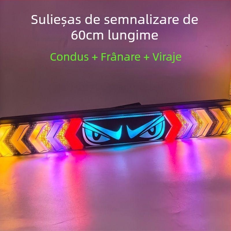 Bec LED pentru farul din spate – Devil's Eye, multifuncțional, flash color multicolor pentru mers înapoi și frână (Tip: bec; Modele compatibile: 1; Aplicabil)