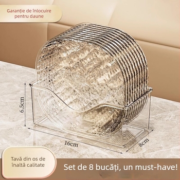 Farfurie osoasă din plastic pentru masă de acasă, tavă pentru gustări în stil nordic, bază de depozitare, imprimare logo disponibilă, cadou pentru colegi