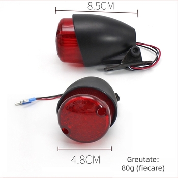Lumină LED pentru farul spate al motocicletei, 12V, stil retro, model 2882